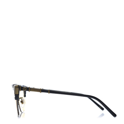 Gucci Acetate Metal Bamboo Sunglasses GG660S Black Yellow 3 of 7