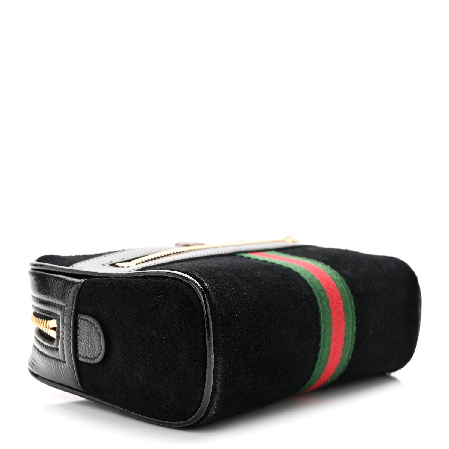 Gucci Suede Small Ophidia Belt Bag 85 34 Black 3 of 10