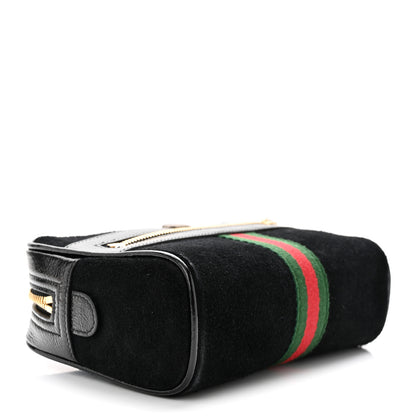Gucci Suede Small Ophidia Belt Bag 85 34 Black 3 of 10