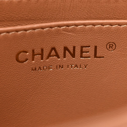 Chanel Lambskin Quilted Mini Rectangular Flap Brown 6 of 10