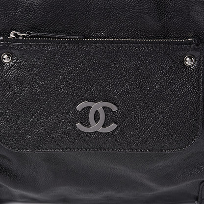 Chanel Glazed Caviar Pocket In The City Tote Black 11 of 11