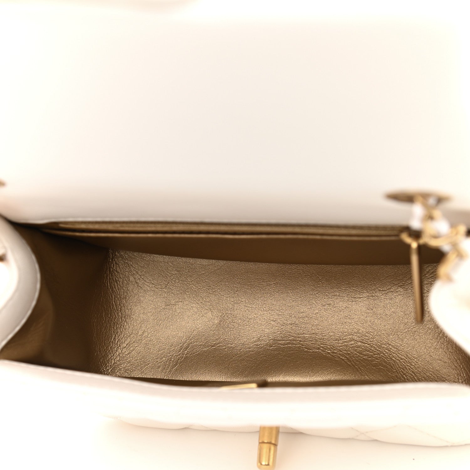 Chanel Lambskin Quilted Mini Pearl Crush Flap White 5 of 9