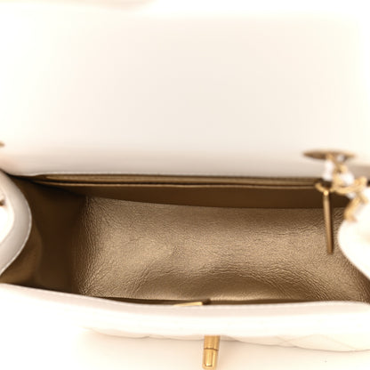 Chanel Lambskin Quilted Mini Pearl Crush Flap White 5 of 9