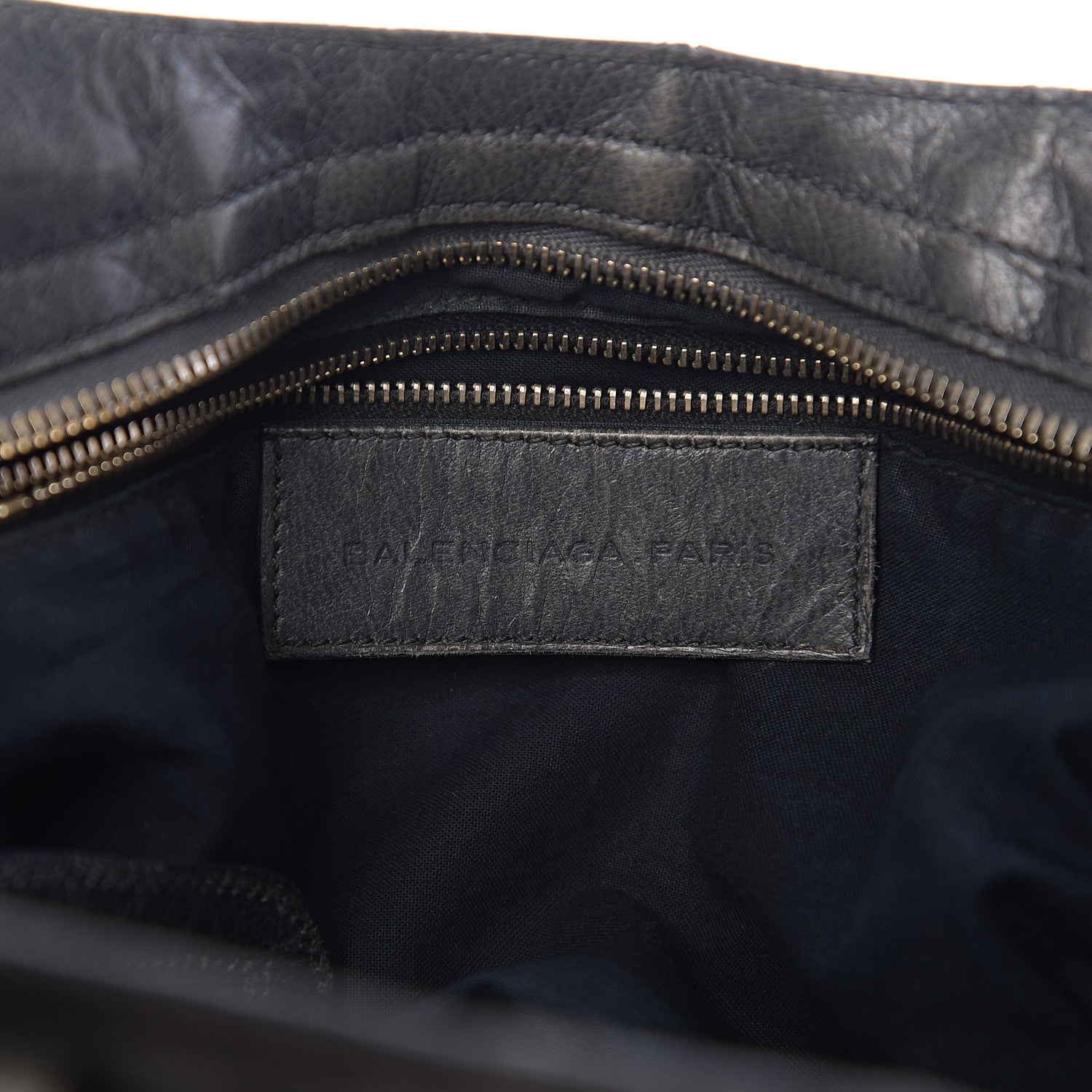 Balenciaga Agneau Laser Cut Cross Classic Gold Hardware City Grey 5 of 9