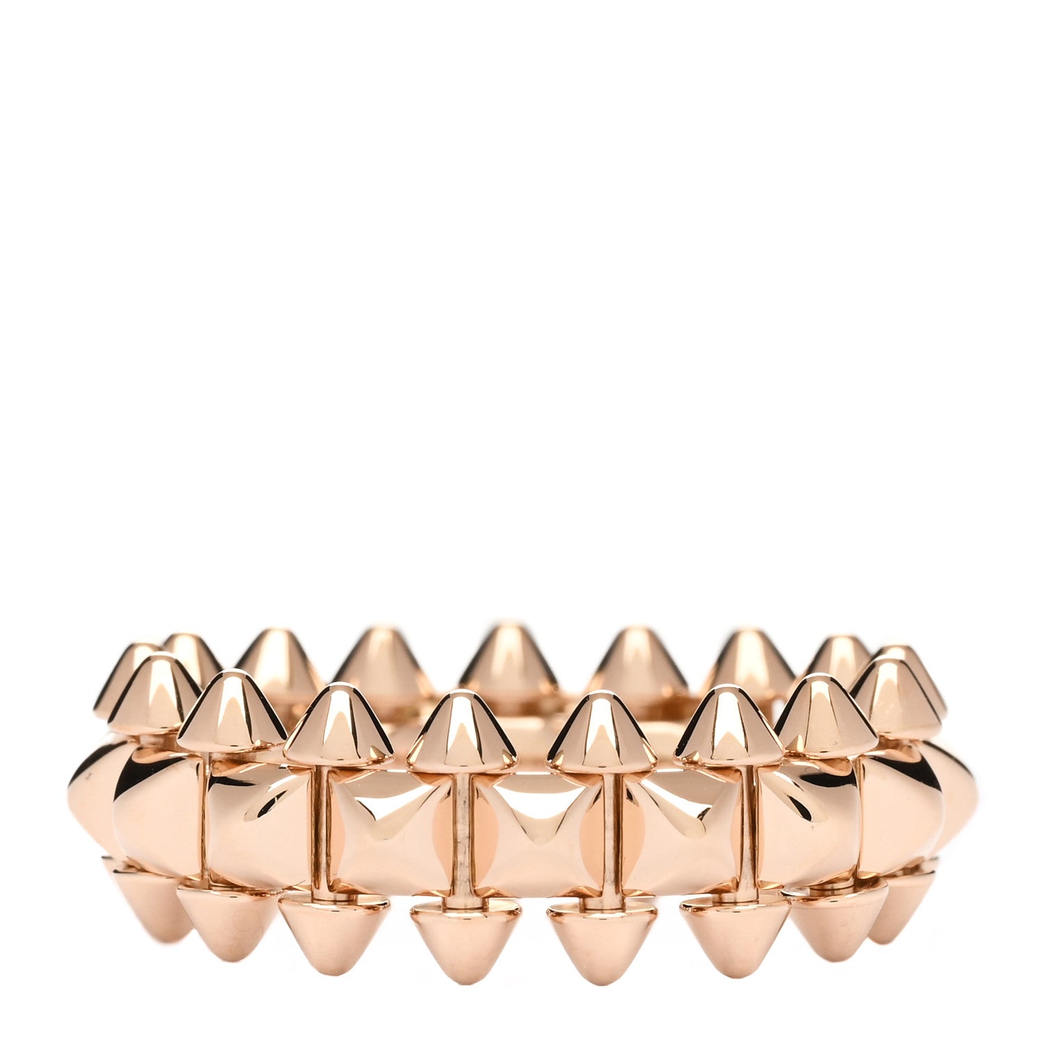 Cartier 18K Pink Gold MM Clash De Cartier Ring 53 6.5 2 of 3