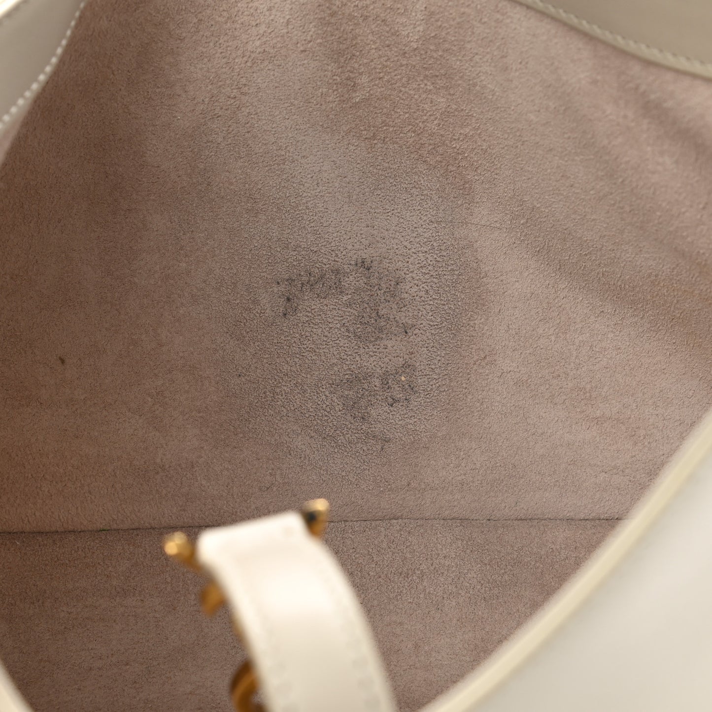 Smooth Calfskin Le 5 A 7 Hobo Blanc Vintage