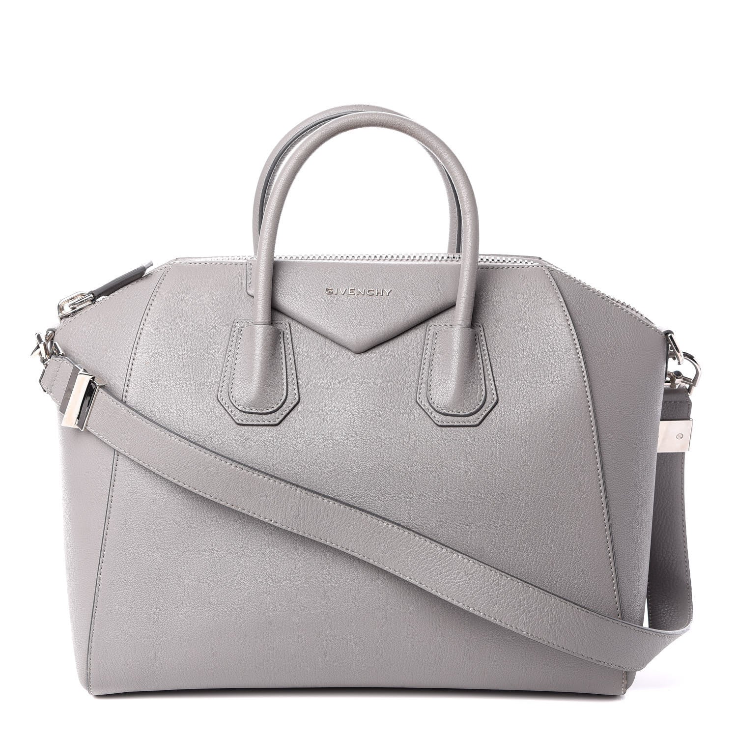 Givenchy Sugar Goatskin Medium Antigona Pearl Grey 1 of 10