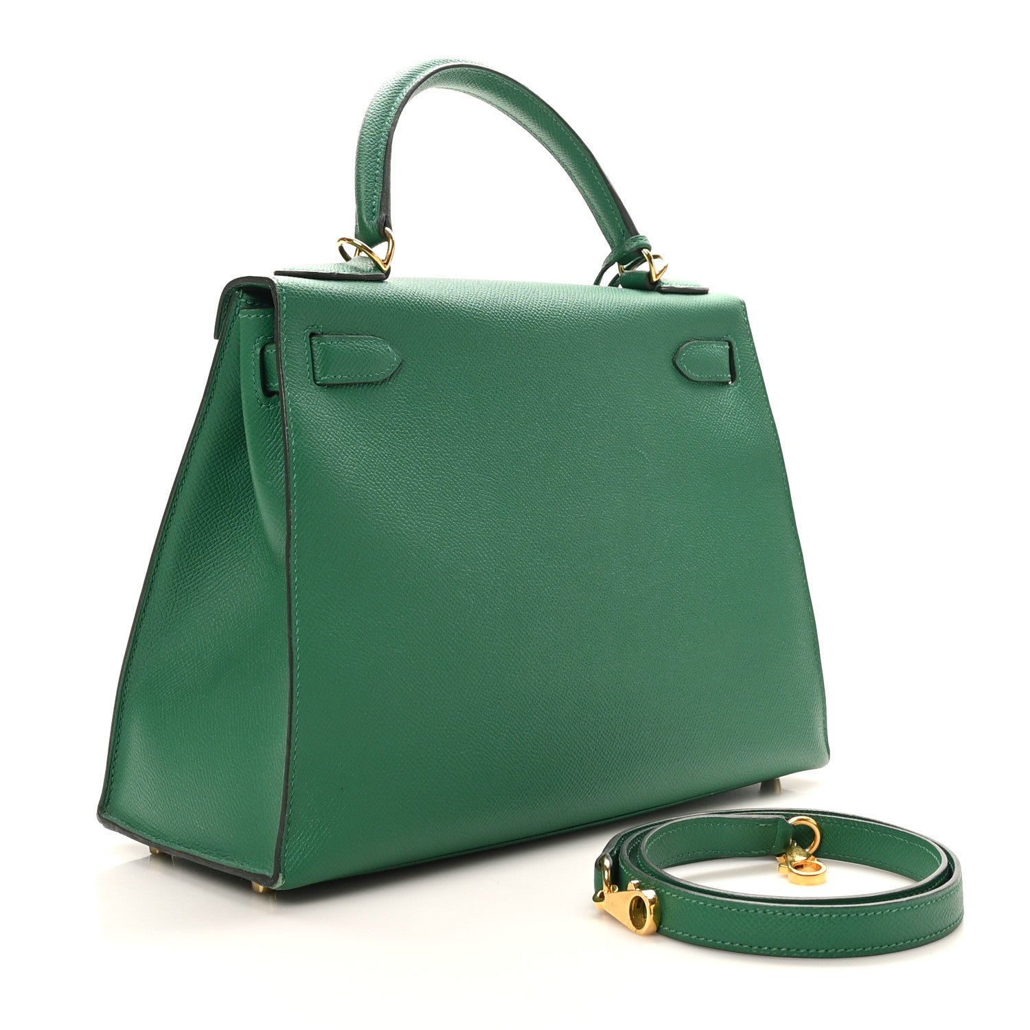 Hermes Epsom Kelly Sellier 28 Vert Vertigo 3 of 11