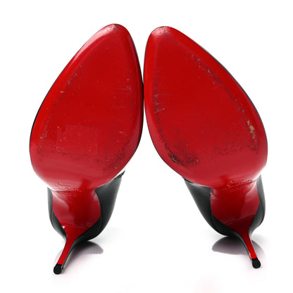 Christian Louboutin Calfskin Eloise Booty 100 Ankle Boots 37.5 Black 5 of 8
