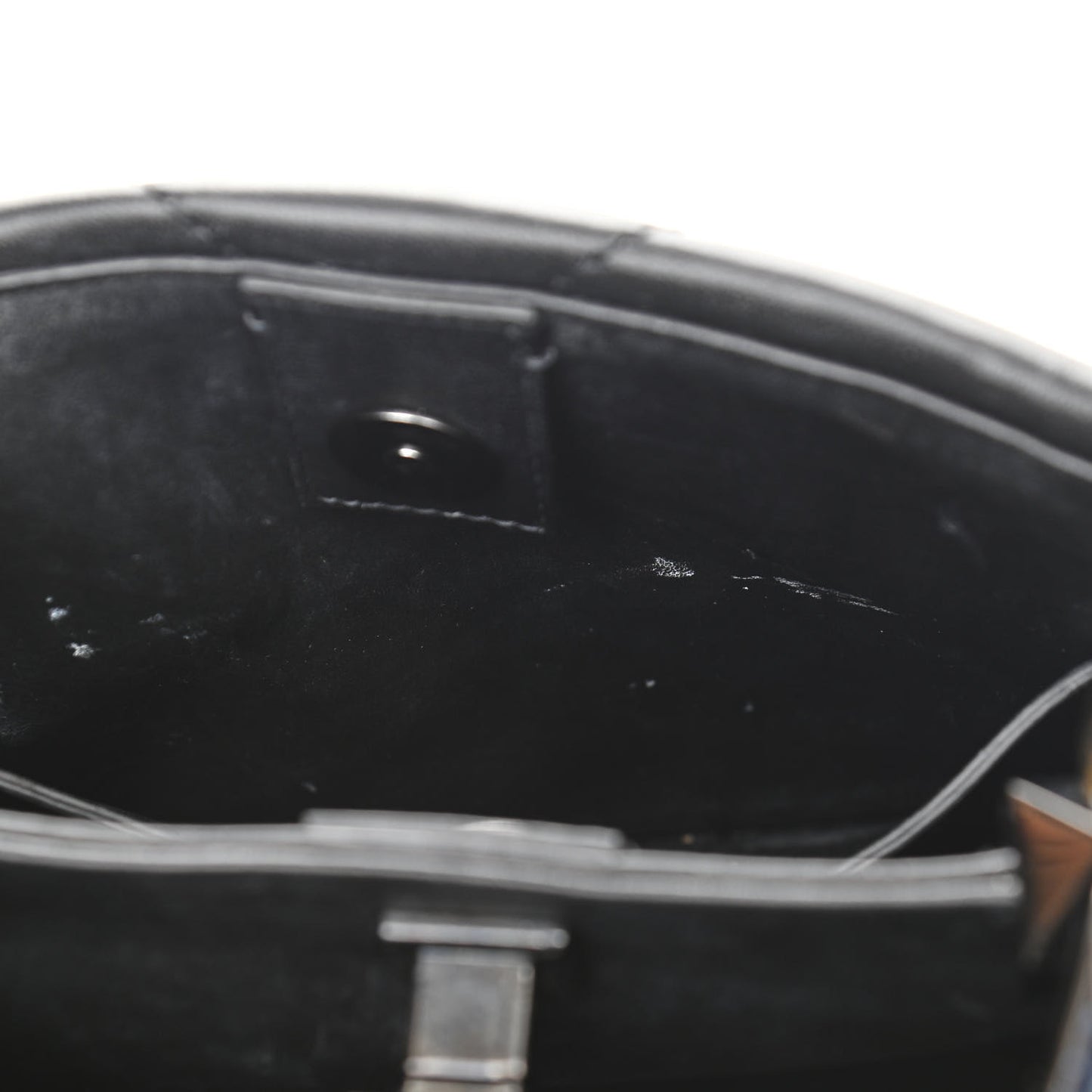 Nappa Monochrome Small Roman Stud The Handle Bag Black