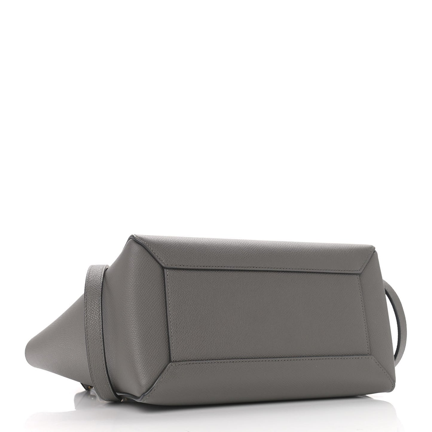Baby Grained Calfskin Micro Belt Bag Grey