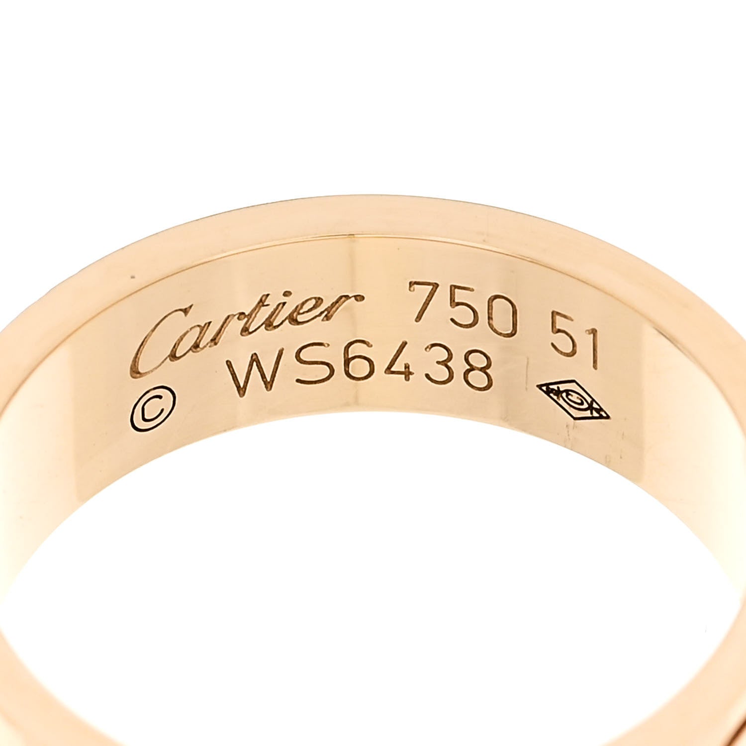 Cartier 18K Yellow Gold 5.5mm LOVE Ring 51 5.75 4 of 4