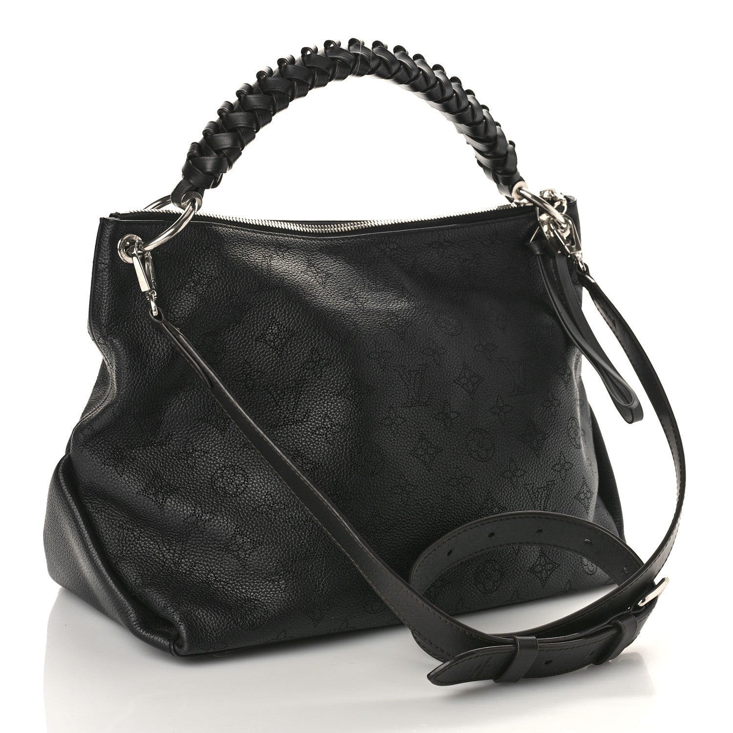 Louis Vuitton Mahina Beaubourg Hobo MM Black 3 of 9