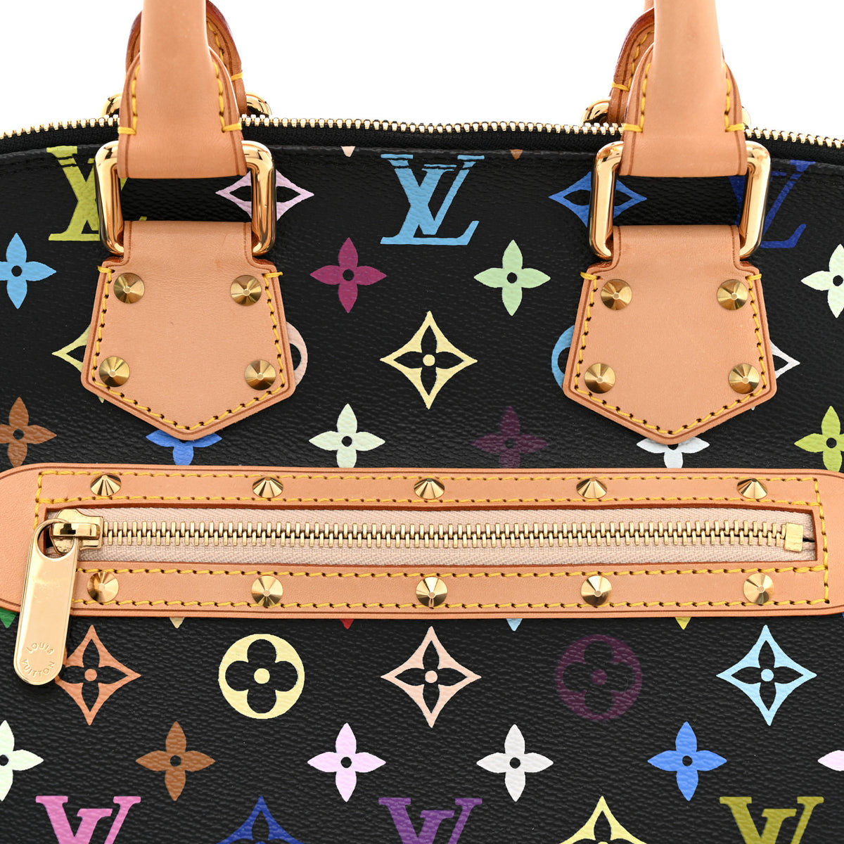 Louis Vuitton Monogram Multicolor Alma Black 8 of 14