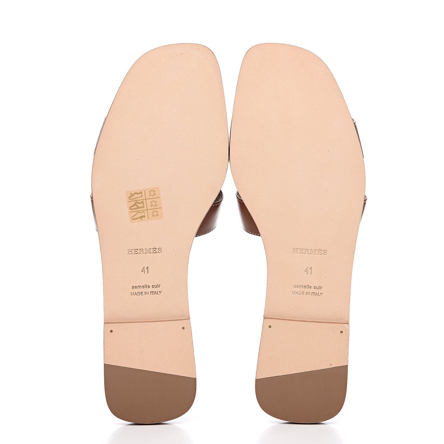Box Calfskin Oran Sandals 41 Gold
