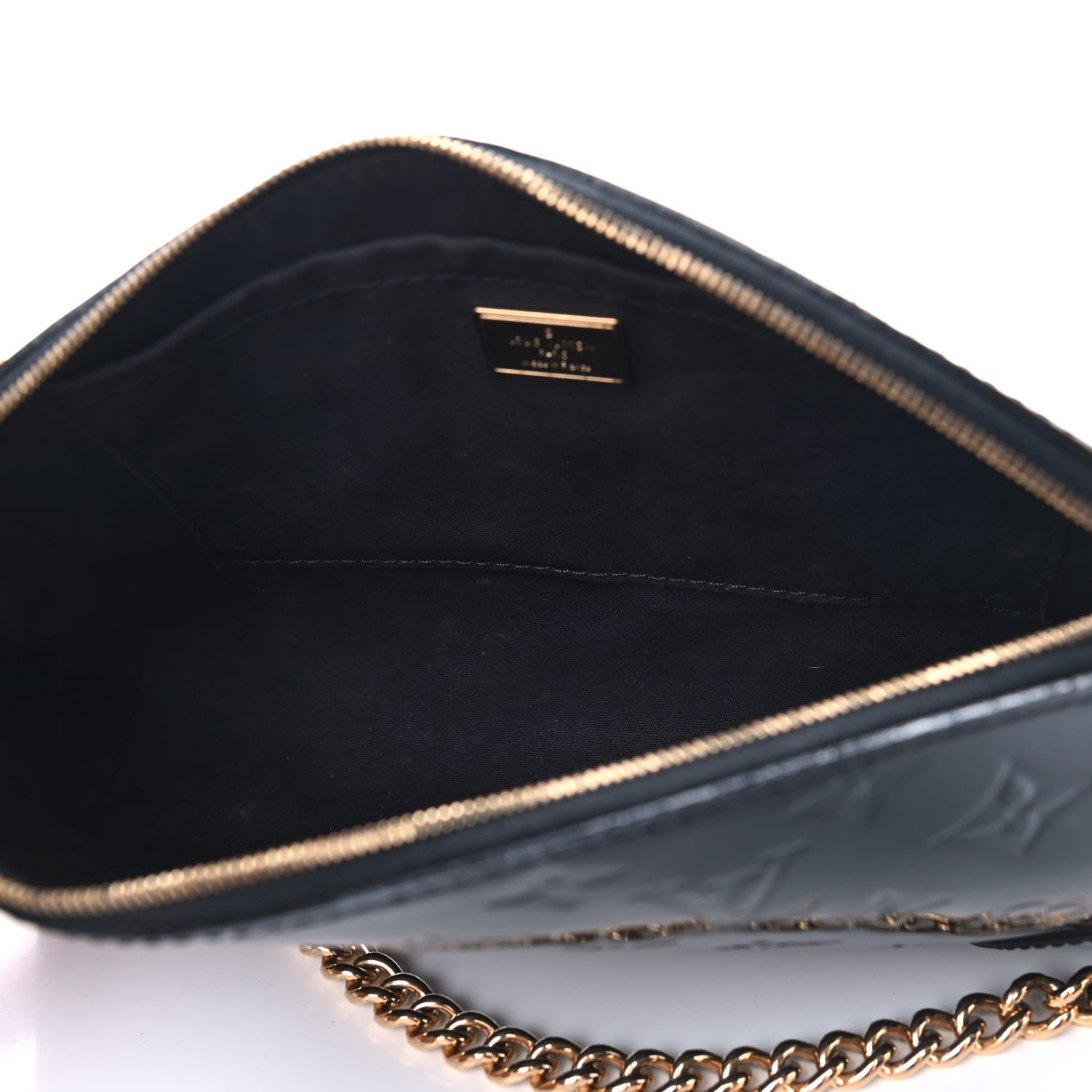 Louis Vuitton Vernis Santa Monica Clutch Noir Magnetique 5 of 9