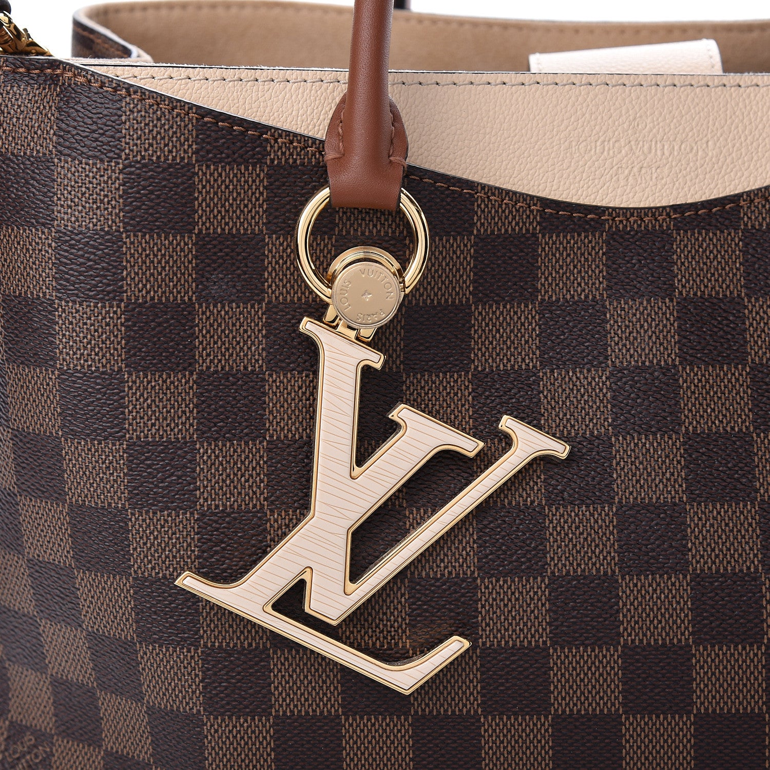 Louis Vuitton Damier Ebene LV Riverside Creme 8 of 10