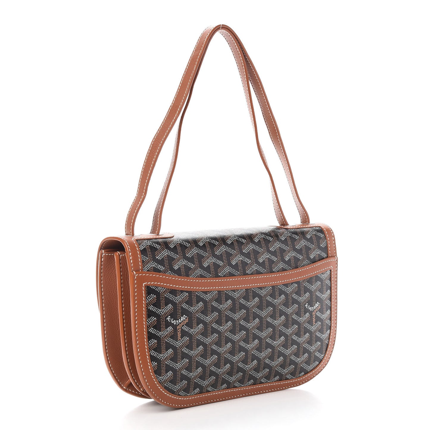 Goyardine 233 PM Shoulder Bag Black Gold