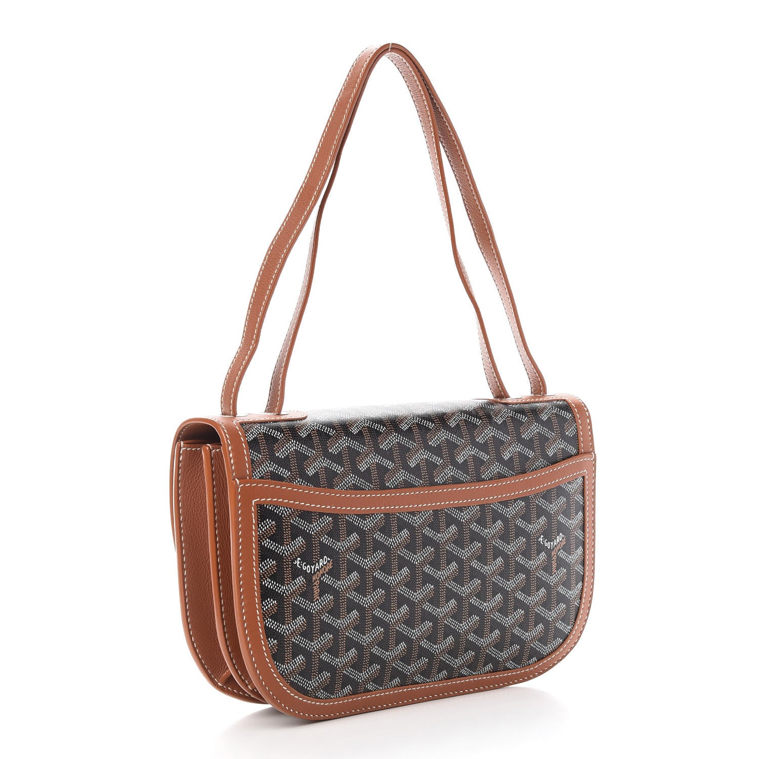 Goyard Goyardine 233 PM Shoulder Bag Black Gold 4 of 9