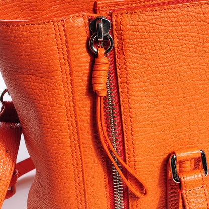 3.1 Phillip Lim 3.1 Leather Large Pashli Satchel Mandarin 4 of 14