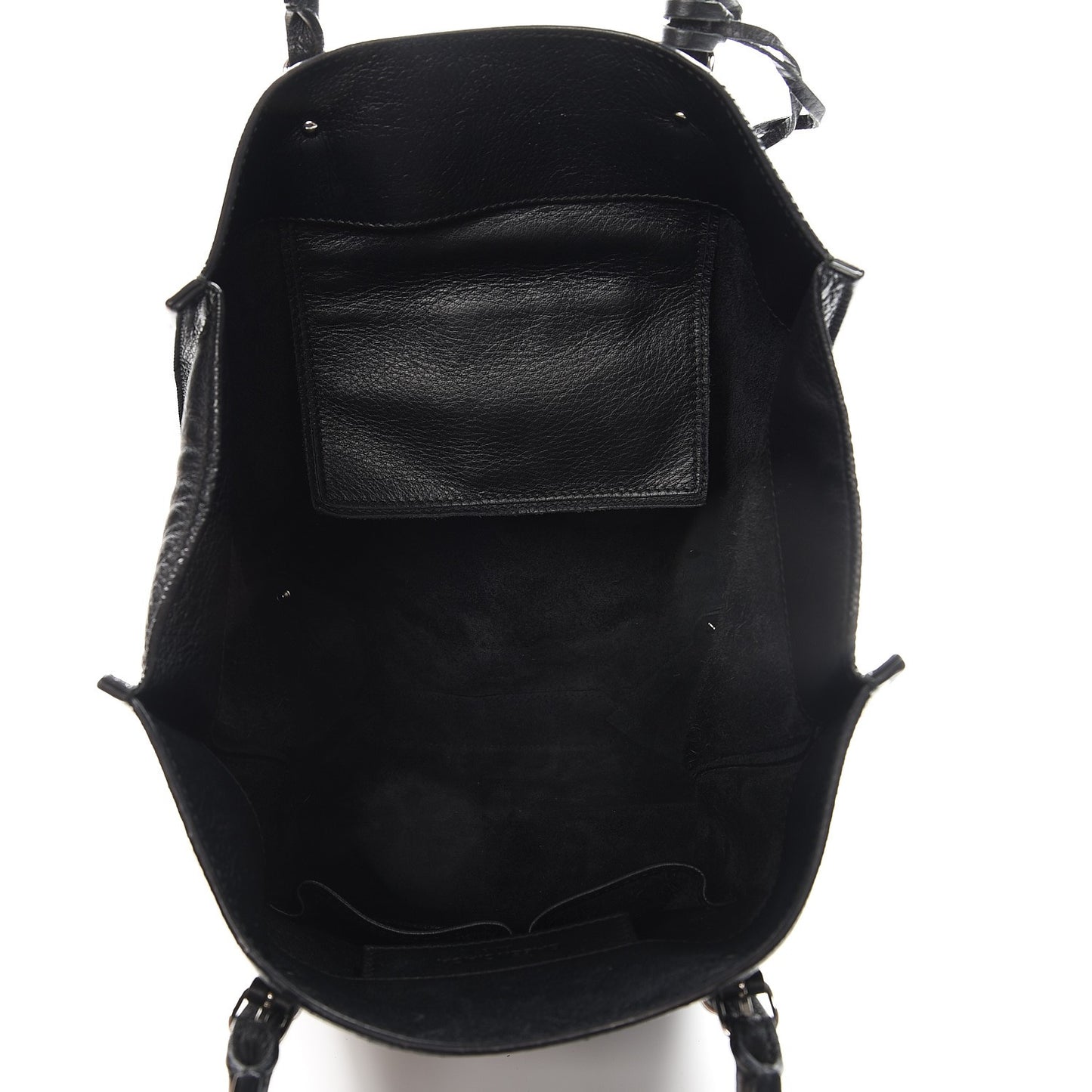Veau Papier Tote Black