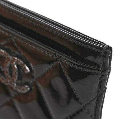 Chanel Patent Quilted Brilliant Card Holder Black 9 of 11