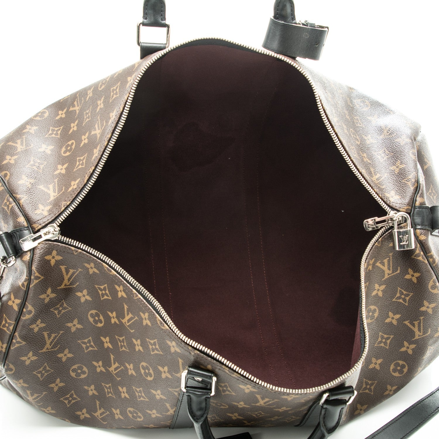 Louis Vuitton Monogram Macassar Keepall Bandouliere 55 5 of 9