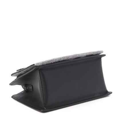 MCM Calfskin Lux Calf Hair Mini Milano Tote Black 4 of 9