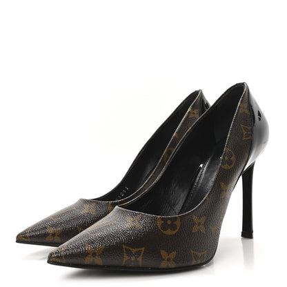 Louis Vuitton Monogram Cherie Pumps 40 Black 4 of 10