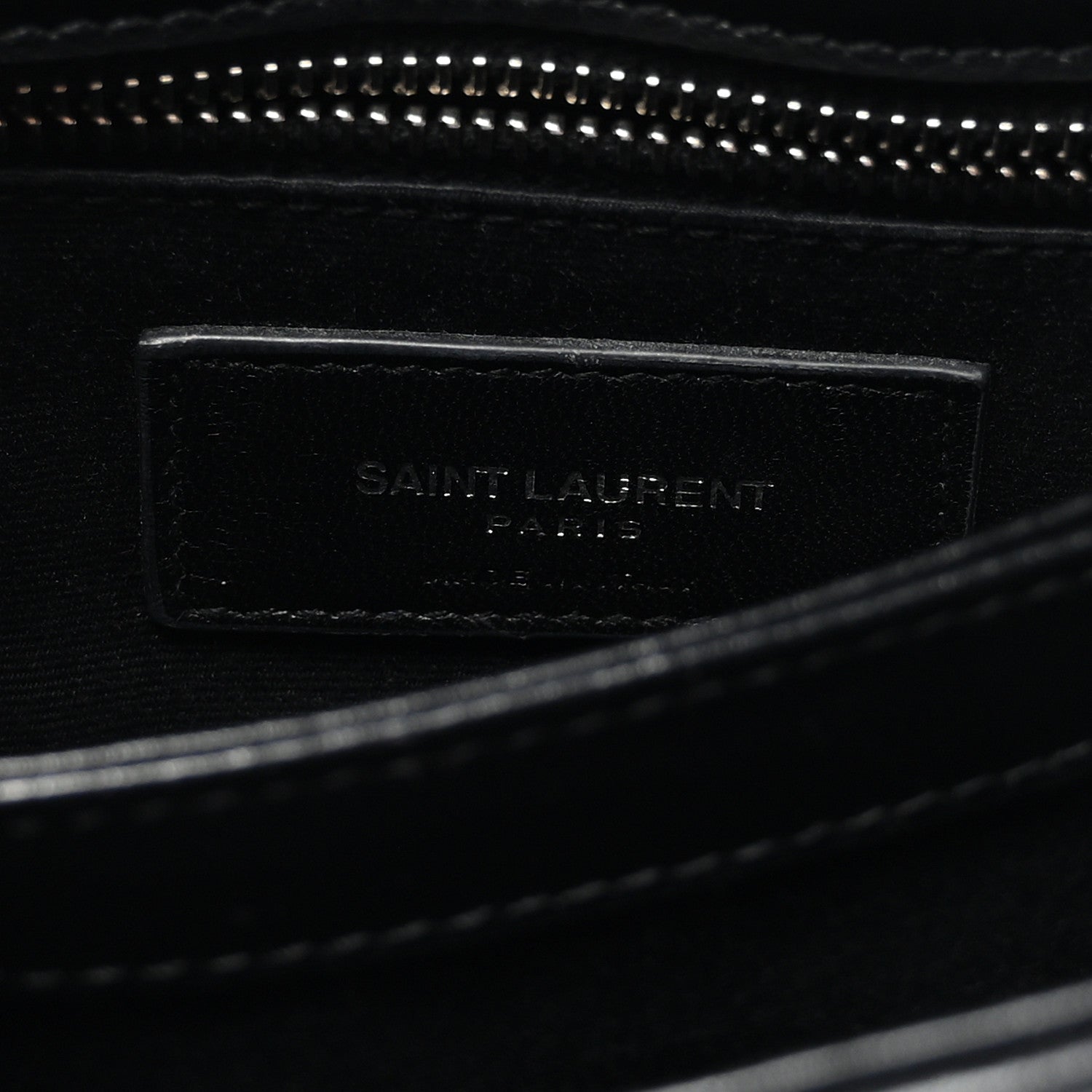Saint Laurent Calfskin Y Quilted Monogram Toy Loulou Crossbody Bag Black 6 of 9