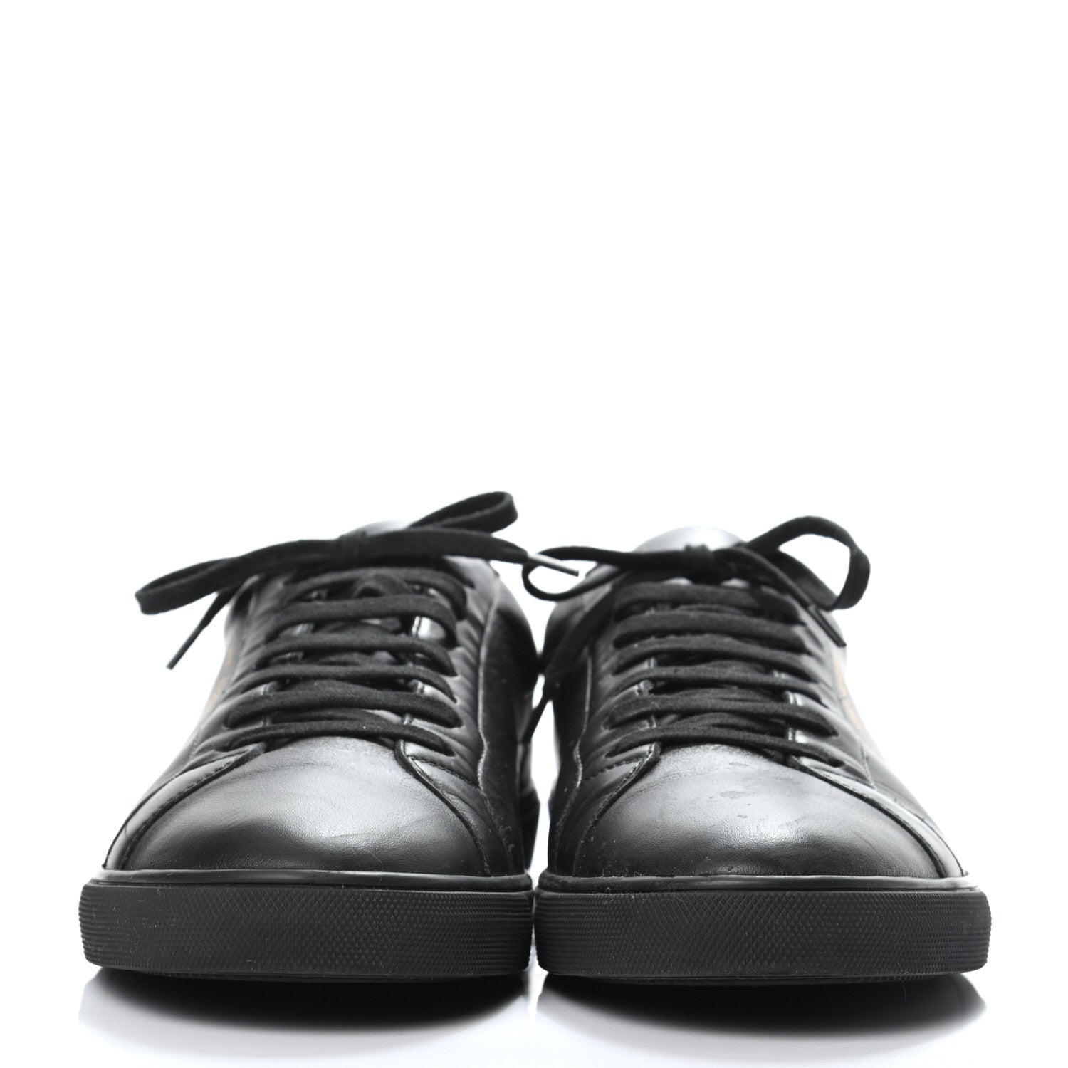Saint Laurent Calfskin Mens Andy Low Top Sneakers 47 Black 2 of 8