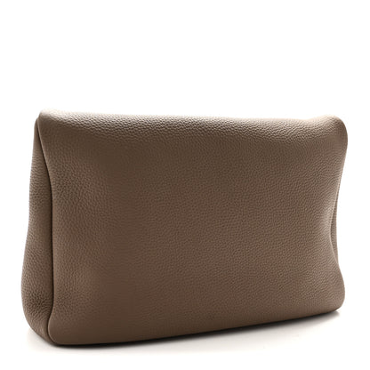 The Row Matte Grained Calfskin Everett Tote Taupe 3 of 9