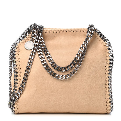 Stella McCartney Shaggy Deer Mini Falabella Fold Over Tote Beige 1 of 4
