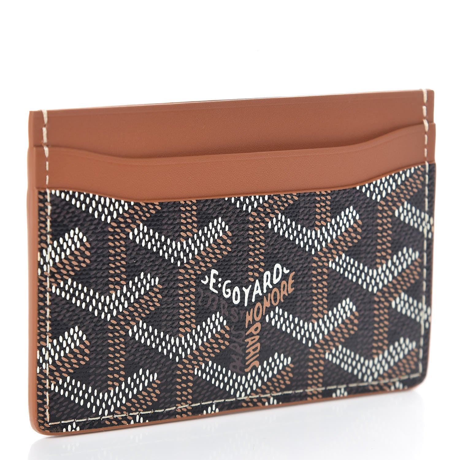 Goyard Goyardine Saint Sulpice Card Holder Black Gold 3 of 7