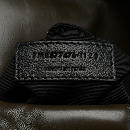 Saint Laurent Lambskin Quilted Small Loulou Puffer Monogram Chain Satchel Light Musk 8 of 11