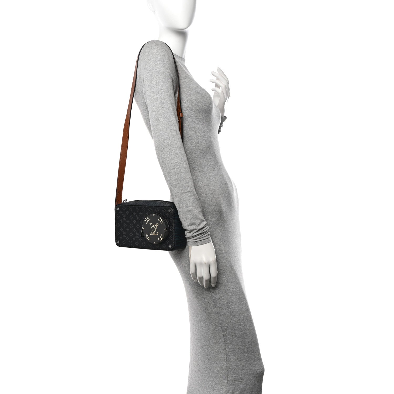 Louis Vuitton Monogram Eclipse Volga On Strap Crossbody Multicolor 2 of 14