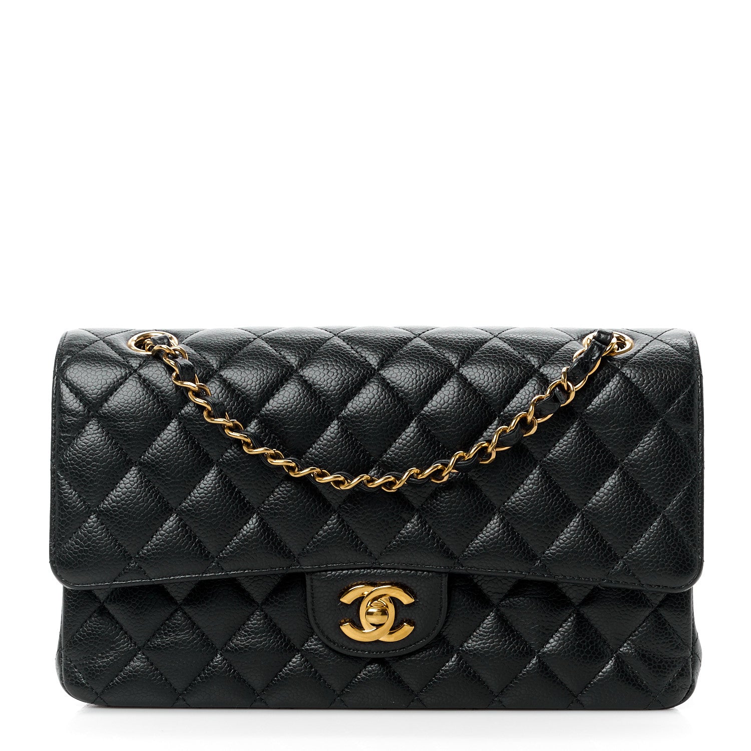Chanel Caviar Quilted Medium Double Flap Black 1 of 11