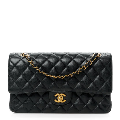 Chanel Caviar Quilted Medium Double Flap Black 1 of 11