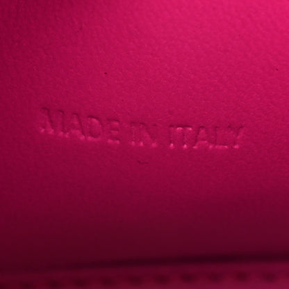 Balenciaga Shiny Calfskin Crocodile Embossed Hourglass Top Handle Bag XS Lipstick Pink 7 of 15