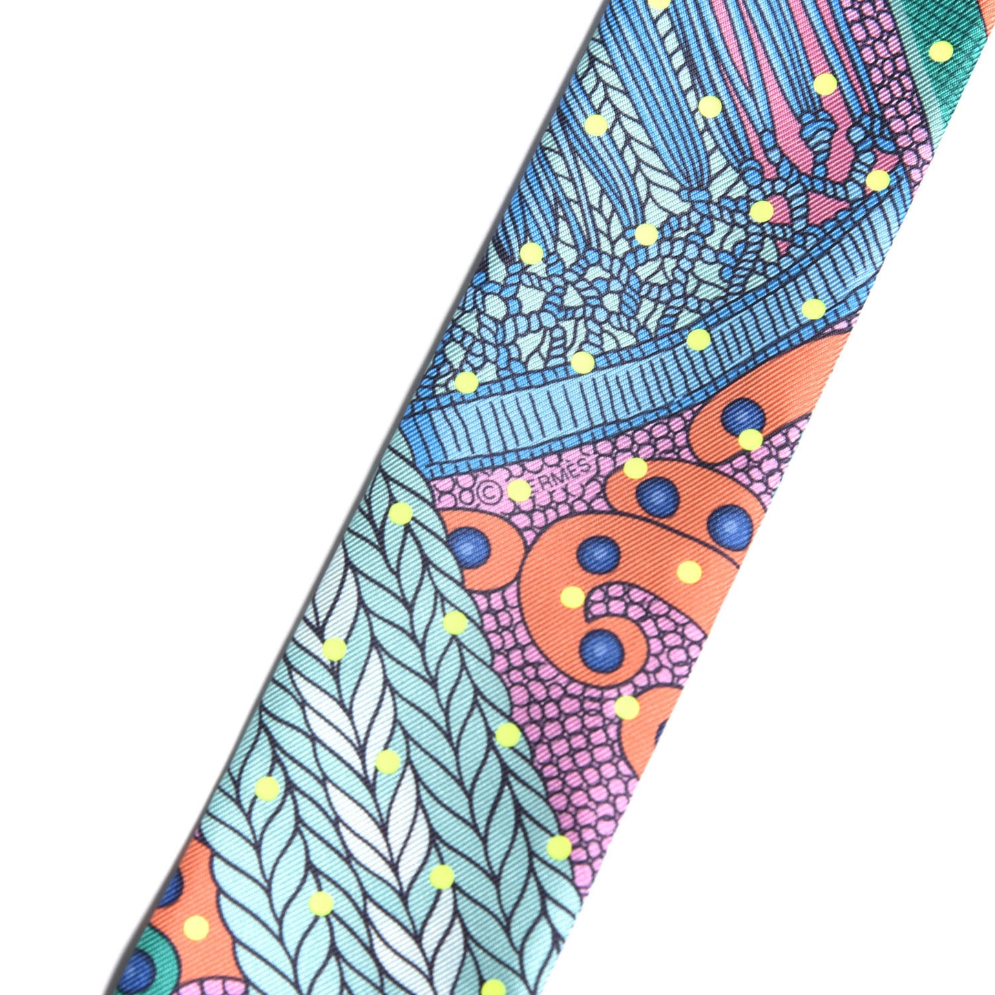 Silk Selle de Dignitaire Plumetis Twilly Rose Saumon Vert
