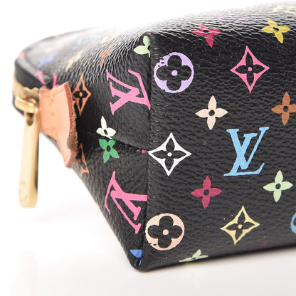 Louis Vuitton Monogram Multicolor Cosmetic Pouch Black Grenade 8 of 10