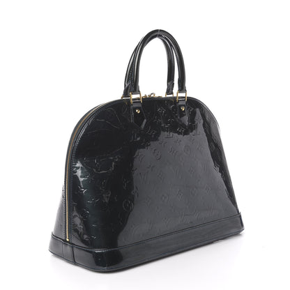 Louis Vuitton Vernis Alma MM Blue Nuit 4 of 19