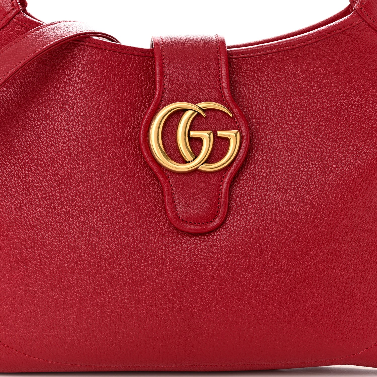 Gucci Goatskin Medium Aphrodite Shoulder Bag Hibiscus Red 8 of 10