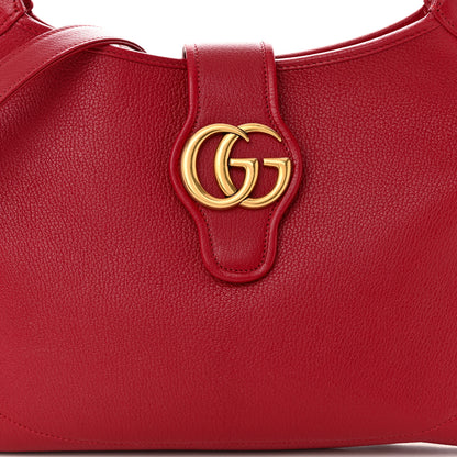 Gucci Goatskin Medium Aphrodite Shoulder Bag Hibiscus Red 8 of 10