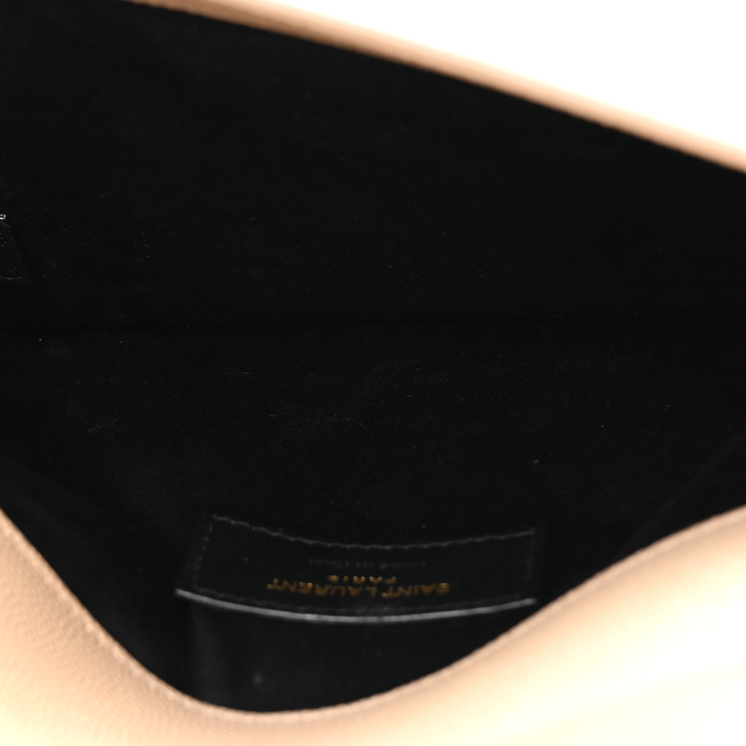 Saint Laurent Grain De Poudre Uptown Pouch Dark Beige 5 of 7