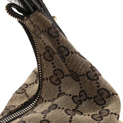 Gucci Monogram Medium Horsebit Chain Hobo Dark Brown 14 of 14