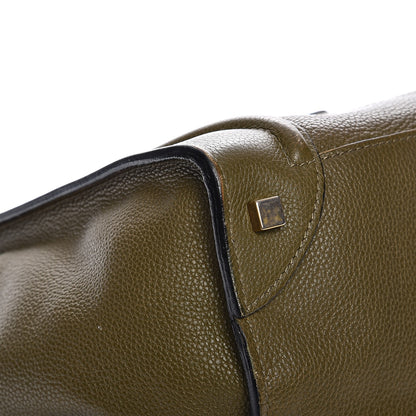 Celine Drummed Calfskin Mini Luggage Jungle 10 of 17