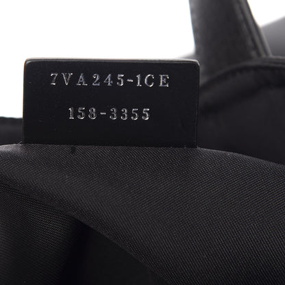 Fendi Nylon Vitello Elite Monster Eyes Tote Black Yellow 7 of 9