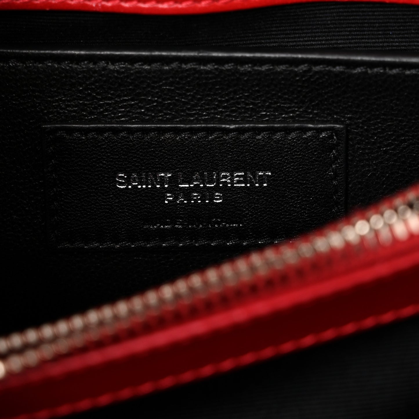 Calfskin Y Quilted Monogram Small Loulou Chain Satchel Red