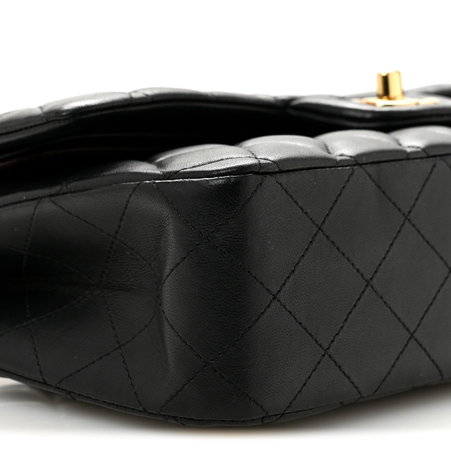 Chanel Lambskin Quilted Medium Double Flap Black 9 of 13